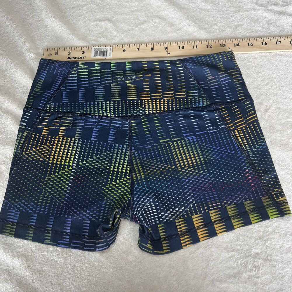 Patagonia Compression Shorts 3" Geometric Polyester Stretch Womens Medium M